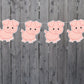 Pig Goody Bags, Pig Favor Bags, Pig Gift Bags, Pig Goody Bags, Pig Party Bags, Farm Animal Goody Bags - Farm Birthday Party