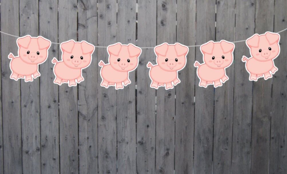 Pig Goody Bags, Pig Favor Bags, Pig Gift Bags, Pig Goody Bags, Pig Party Bags, Farm Animal Goody Bags - Farm Birthday Party