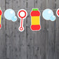 Bubbles Garland, Bubbles Banner, Bubbles Birthday Banner, Bubbles Party Banner, Bubbles Party Decoration, Bubbles Party Supplies, Photo Prop