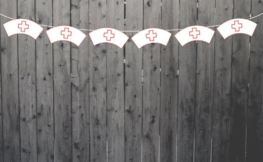 Nurse Banner, Nurse Hat Banner, Nurse Garland, RN Banner, RN Garland, Medical School, Hospital, Party Decorations 1213181207A