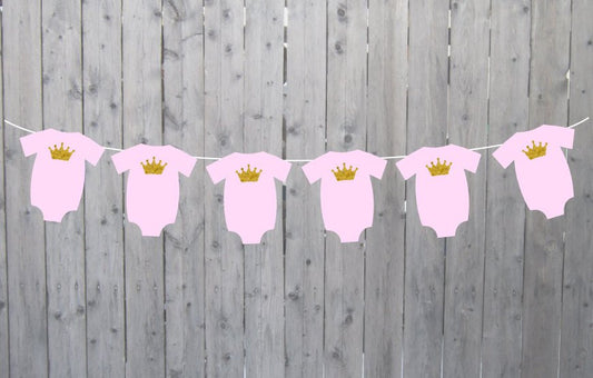 Princess Baby Shower Banner, Princess Baby Shower Garland