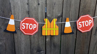 Construction Cupcake Toppers, Construction Party Cupcake Toppers, Construction Birthday, Construction Cone, Construction Vest, Stop Sign