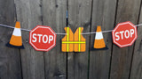 Construction Cupcake Toppers, Construction Party Cupcake Toppers, Construction Birthday, Construction Cone, Construction Vest, Stop Sign