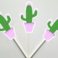 Cactus Cupcake Toppers, Western Cupcake Toppers, Fiesta Cupcake Toppers, Cinco De Mayo