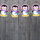 PENGUIN GIRL Garland, Penguin Garland, Penguin Banner, Penguin Party Supplies, Penguin Decorations, Penguin Party, Photo Prop, Backdrop