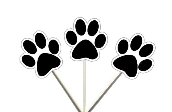 Paw Print Garland, Paw Print Banner, Puppy Party Banner, Dog Party Banner