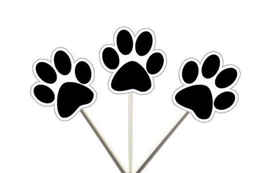 Paw Print Garland, Paw Print Banner, Puppy Party Banner, Dog Party Banner