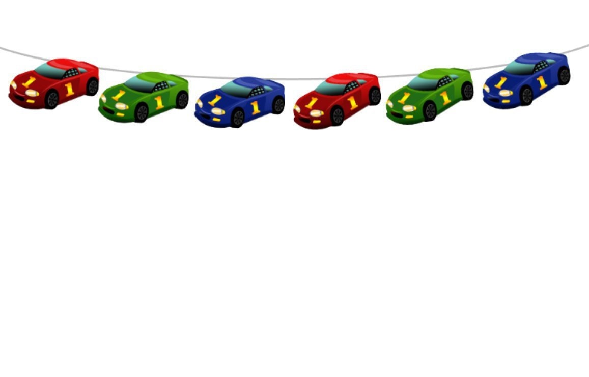 Race Car Garland, Race Car Banner, Race Car Birthday, Race Car Party, Race Car Decoration, Racing Car Banner, Racing Car Garland, Racing Car
