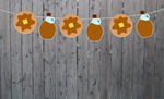 Pancake and Syrup Garland, Pancake Garland, Pancake Banner, Pancakes and Pajamas, Slumber Party, Pancake Photo Prop, Pancake Decorations