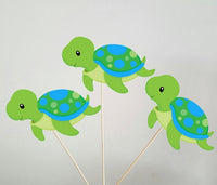 Turtle Garland, Turtle Banner, Turtle Decorations, Under the Sea Banner, Garland, Green Turtle, Baby Shower, Photo Prop