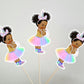 UNICORN PRINCESS Goody Bags, Unicorn Princess With Sneakers, Unicorn Princess Ballerina, Princess Ballerina, African American, Afro Puffs