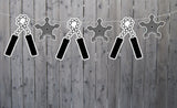 NUN CHUCKS STAR Garland, Ninja Banner, Ninja Birthday Banner, Ninja Garland, Ninja Party Banner