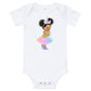 UNICORN PRINCESS Onepiece Bodysuit, African American Baby Shirt