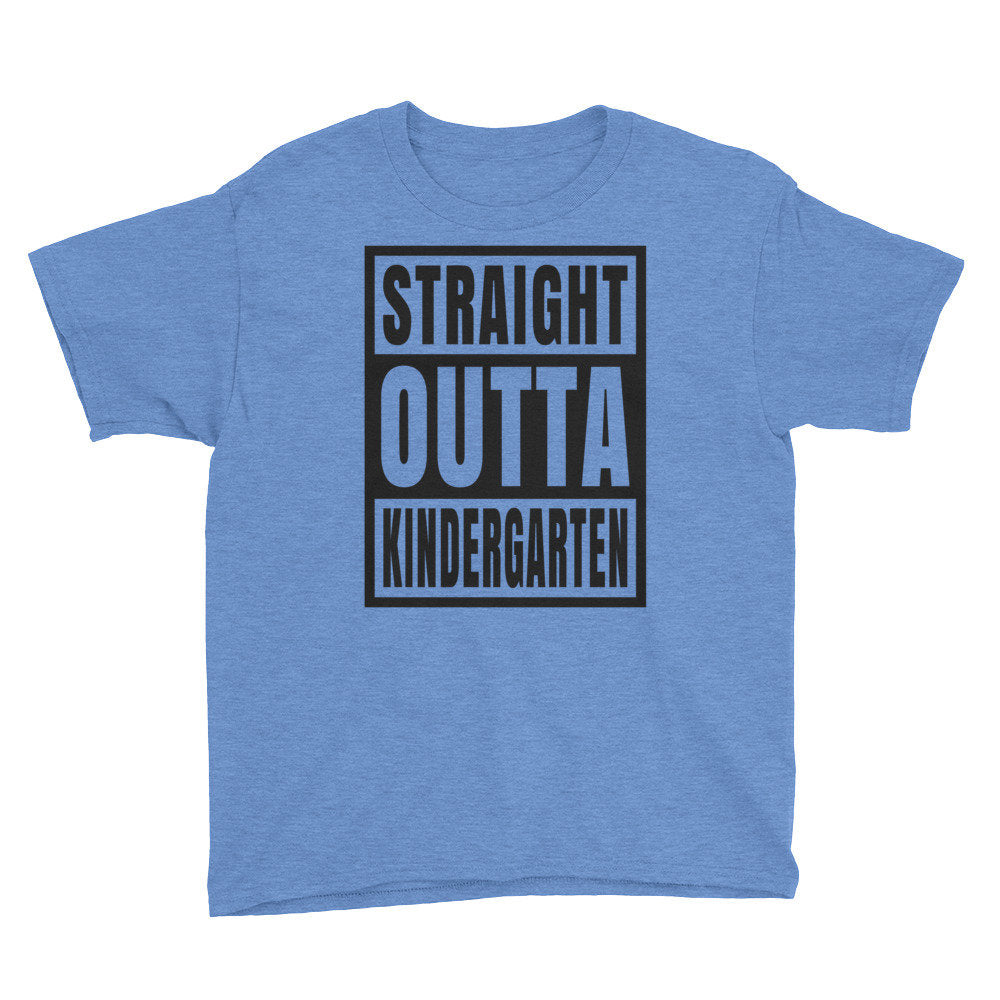 Straight Outta Kindergarten T-shirt, Youth Short Sleeve T-Shirt