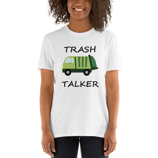 Adult Trash Talker Shirt, Garbage Truck t-shirt, UNISEX Adult Short-Sleeve Unisex T-Shirt
