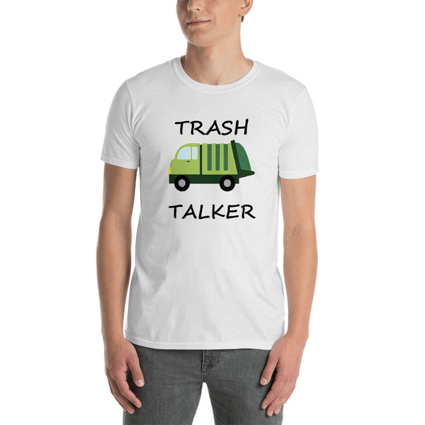 Adult Trash Talker Shirt, Garbage Truck t-shirt, UNISEX Adult Short-Sleeve Unisex T-Shirt