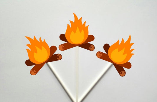 Fire Garland, Camping Garland, Camp Fire Garland, Camping Banner, Camping Decorations, Camping Photo Prop