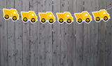 Dump Truck Cupcake Toppers, Construction Party Cupcake Toppers - Item# 0713161120PM