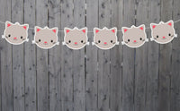 Cat Face Cupcake Toppers, Kitty Cat Cupcake Toppers