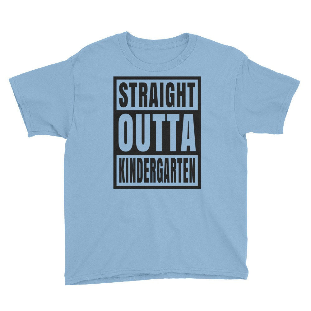 Straight Outta Kindergarten T-shirt, Youth Short Sleeve T-Shirt