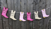 Cowgirl Boot Cupcake Toppers, Cowgirl Boot Party Decorations, Cowgirl Birthday Party