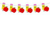 Pencil and Apple Garland, Pencil Banner, Pencil Garland, Pencil Birthday Party, Pencil Decorations, Back to School Party, Teacher's Gift