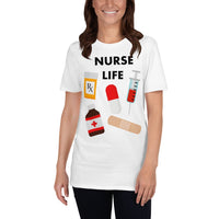 Nurse Life T-Shirt, Nurse Gift, Nursing Gift, Nurse Clothing, Nursing School, Nurse Funny Shirt, Short-Sleeve Unisex T-Shirt