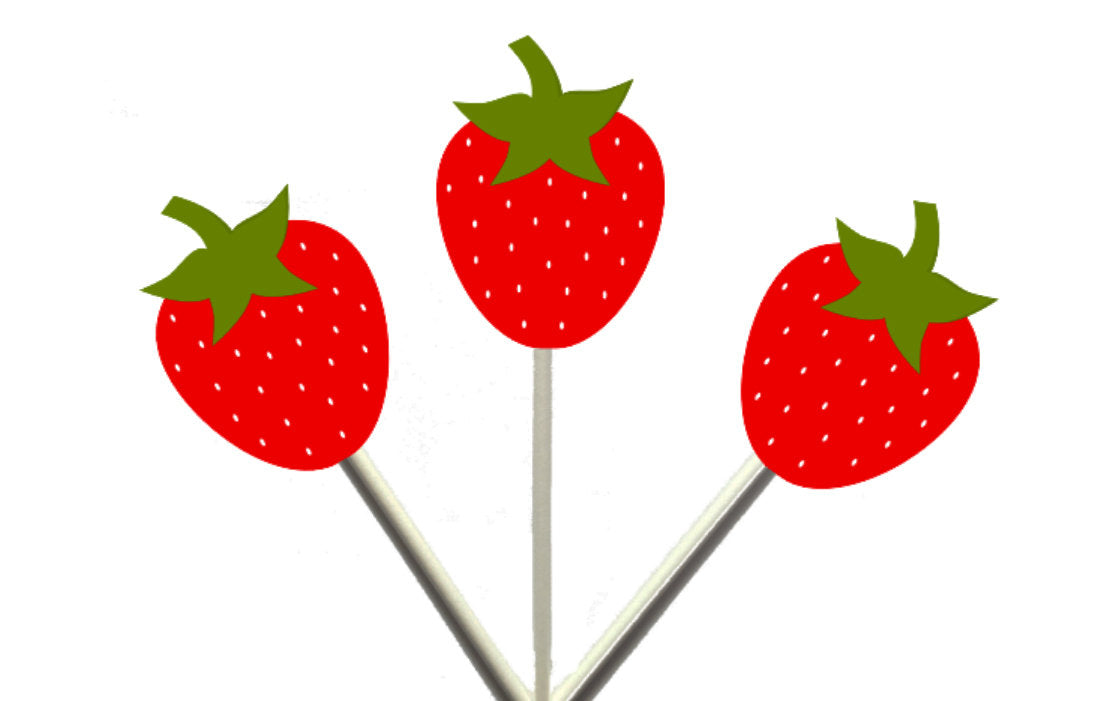 Strawberry Cupcake Toppers
