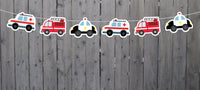 Firetruck Cupcake Toppers, Firetruck With Ladder 62319406P