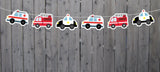 Firetruck Cupcake Toppers, Firetruck With Ladder 62319406P