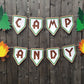 Fire Garland, Camping Garland, Camp Fire Garland, Camping Banner, Camping Decorations, Camping Photo, Pine Tree Garland Prop