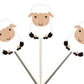 Sheep Cupcake Toppers, Sheep Cupcake Picks, Farm Animal Cupcake Toppers, Farm Birthday Cupcake Toppers, Animal Cupcake Toppers