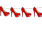 Red High Heel Garland, High Heel Banner, Bachelorette Banner, Bachelorette Decorations, Bridal Shower Banner, Bridal Shower Decoration