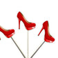 Red High Heel Cupcake Toppers, Fashion Cupcake Toppers, Lingerie Cupcake Toppers, Bridal Shower Toppers - Bachelorette Party Toppers