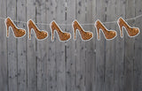 Leopard High Heel Garland, High Heel Banner, Bachelorette Banner, Bachelorette Decorations, Bridal Shower Banner, Bridal Shower Decoration