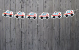 Ambulance Garland, Ambulance Banner, Ambulance Birthday