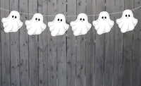 Ghost Garland, Halloween Garland, Halloween Banner, Halloween Decorations, Ghost Banner
