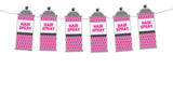 Hair Spray Cupcake Toppers, 80's Cupcake Toppers, Hairspray Cupcake Toppers