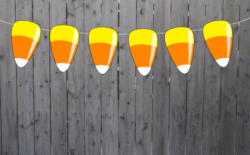 Candy Corn Garland, Halloween Garland, Halloween Photo Prop, Halloween Party Decorations, Halloween Decorations, Halloween Banner 1011701PM