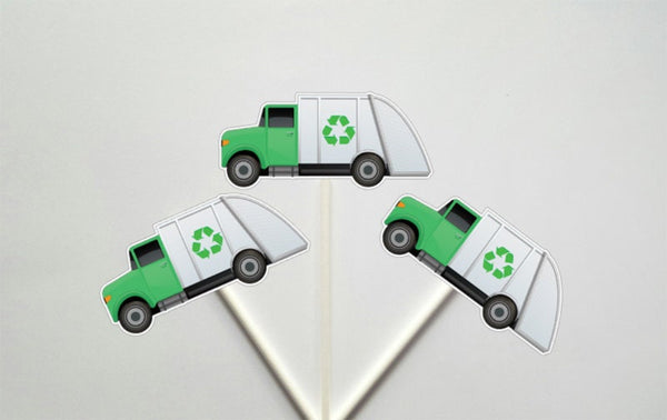 Garbage Truck Cupcake Toppers - 10819307P