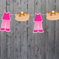 Pink Pajama Cupcake Toppers, Slumber Party Cupcake Toppers - Sleepover Cupcake Toppers - Pajama Party Cupcake Toppers
