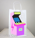 PINK Arcade Goody Bags, Arcade Favor Bags, Arcade Party Favors, Arcade Birthday Party, Gaming Goody Bags, Gaming Favor Bags, Gaming Gift Bag