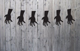 Halloween Hand Garland, Halloween Hand Banner, Halloween Decorations, Halloween Party Supplies