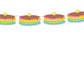 Colorful Pancake Cupcake Toppers, Pancakes and Pajamas Decorations