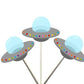 UFO Spaceship Cupcake Toppers, Alien Spaceship Cupcake Toppers