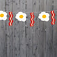 EGG Cupcake Toppers, Breakfast Party Cupcake Toppers, Breakfast Party Decorations