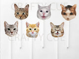 Cat Faces Garland, Cat Banner, Cat Birthday Party, Cat Party Decorations, Kitty Banner