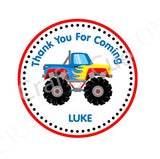 Monster Truck Cupcake Toppers,  Monster Truck Cake Toppers, Monster Truck Birthday, Monster Truck Colorful - Item# 728161215A