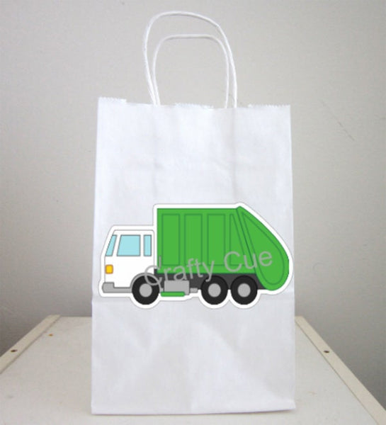 Garbage Truck Goody Bags, Garbage Truck Favor Bags, Garbage Truck Party Favors, Garbage Truck Decorations