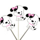 Girl Puppy Dog Cupcake Toppers, Girl Dog, Girl Dalmatian Cupcake Toppers